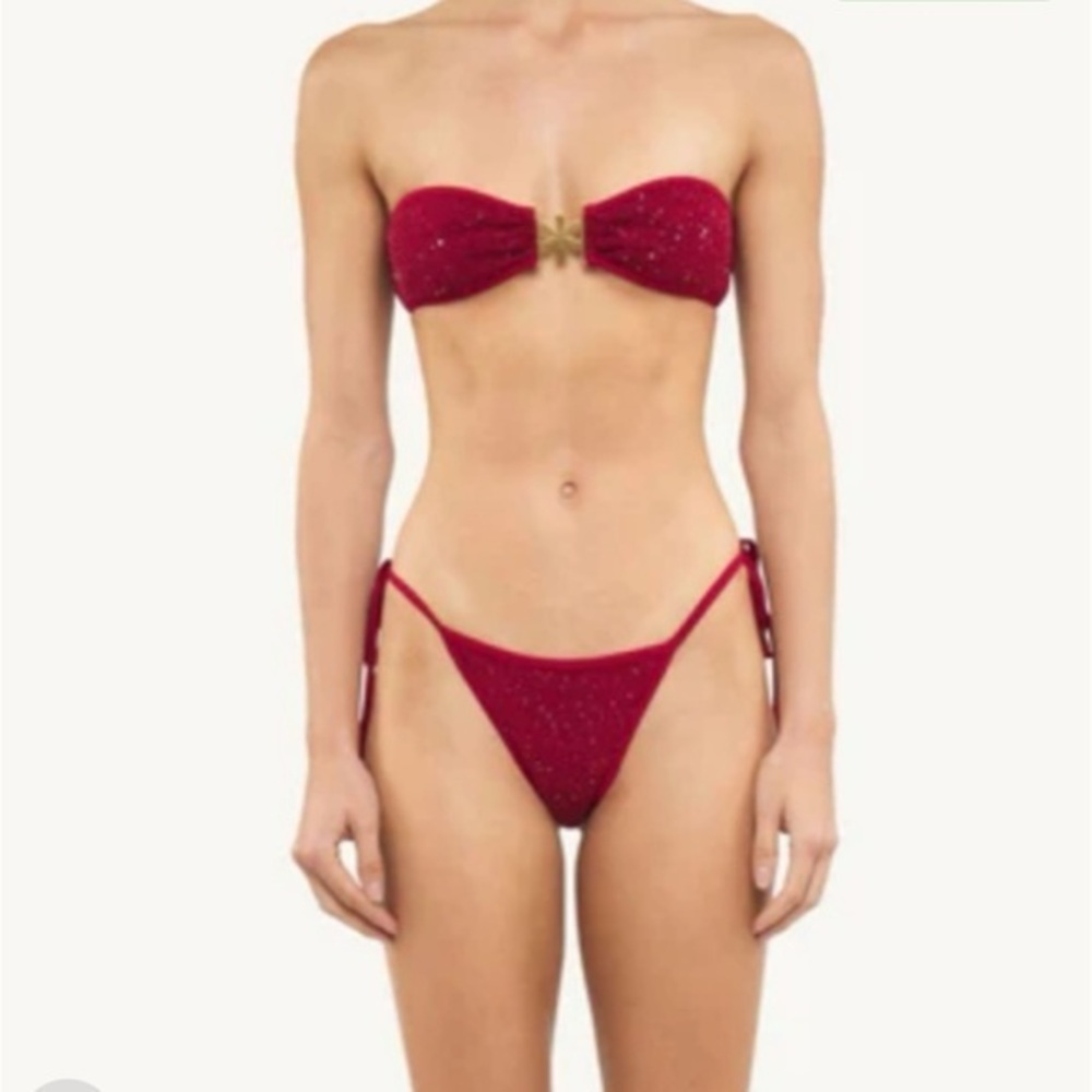 Asta Resort Mía knitted bikini in wine